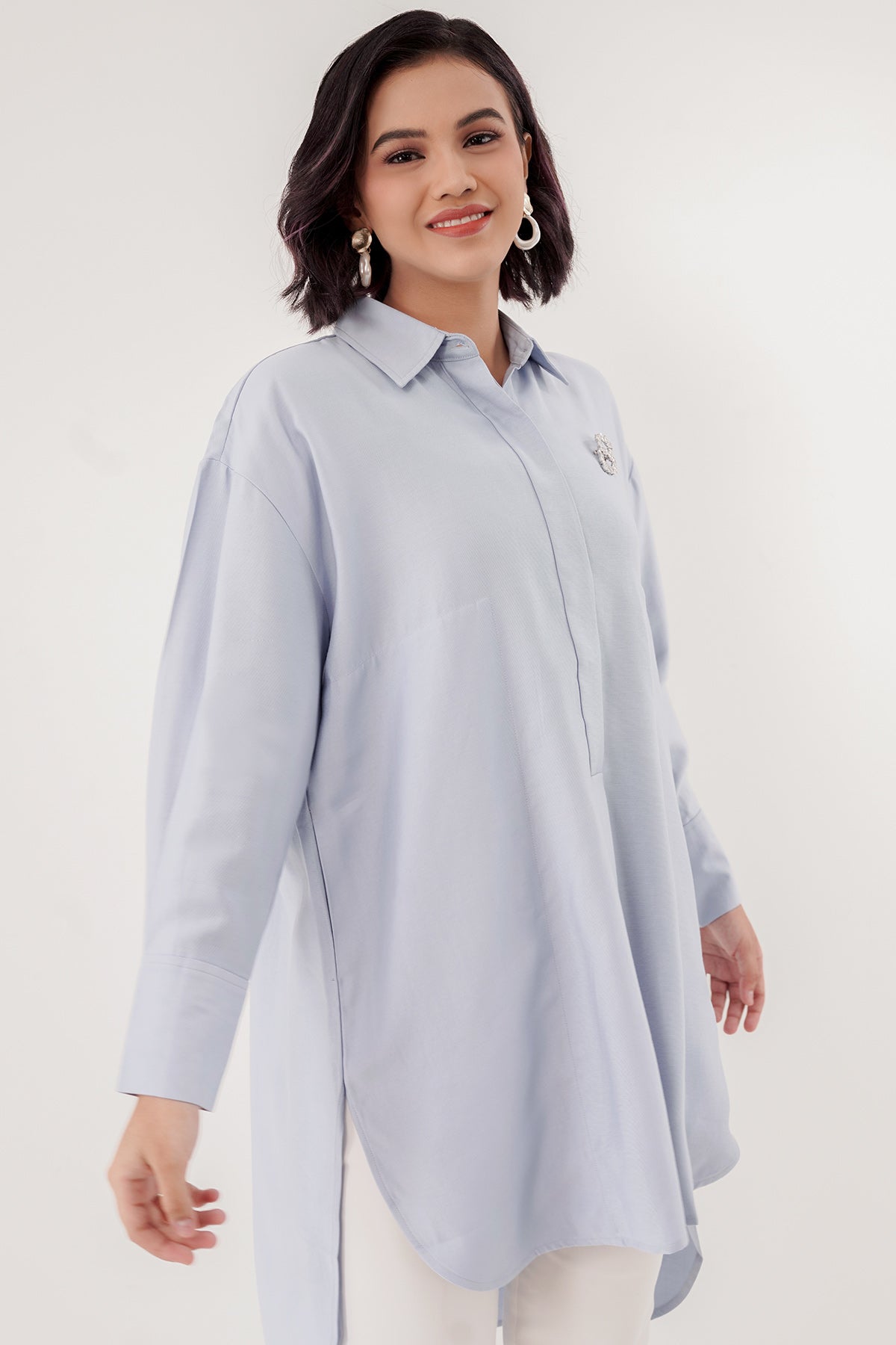 Light Blue Yola Oversized Shirt