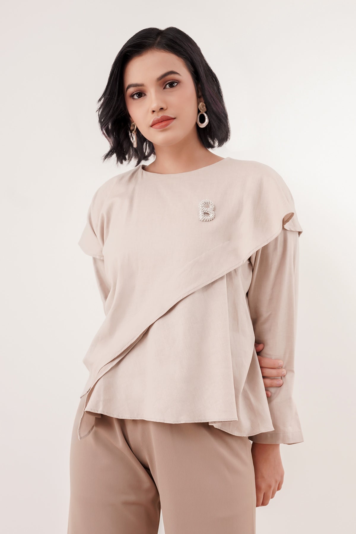 Adina Blouse - Beige