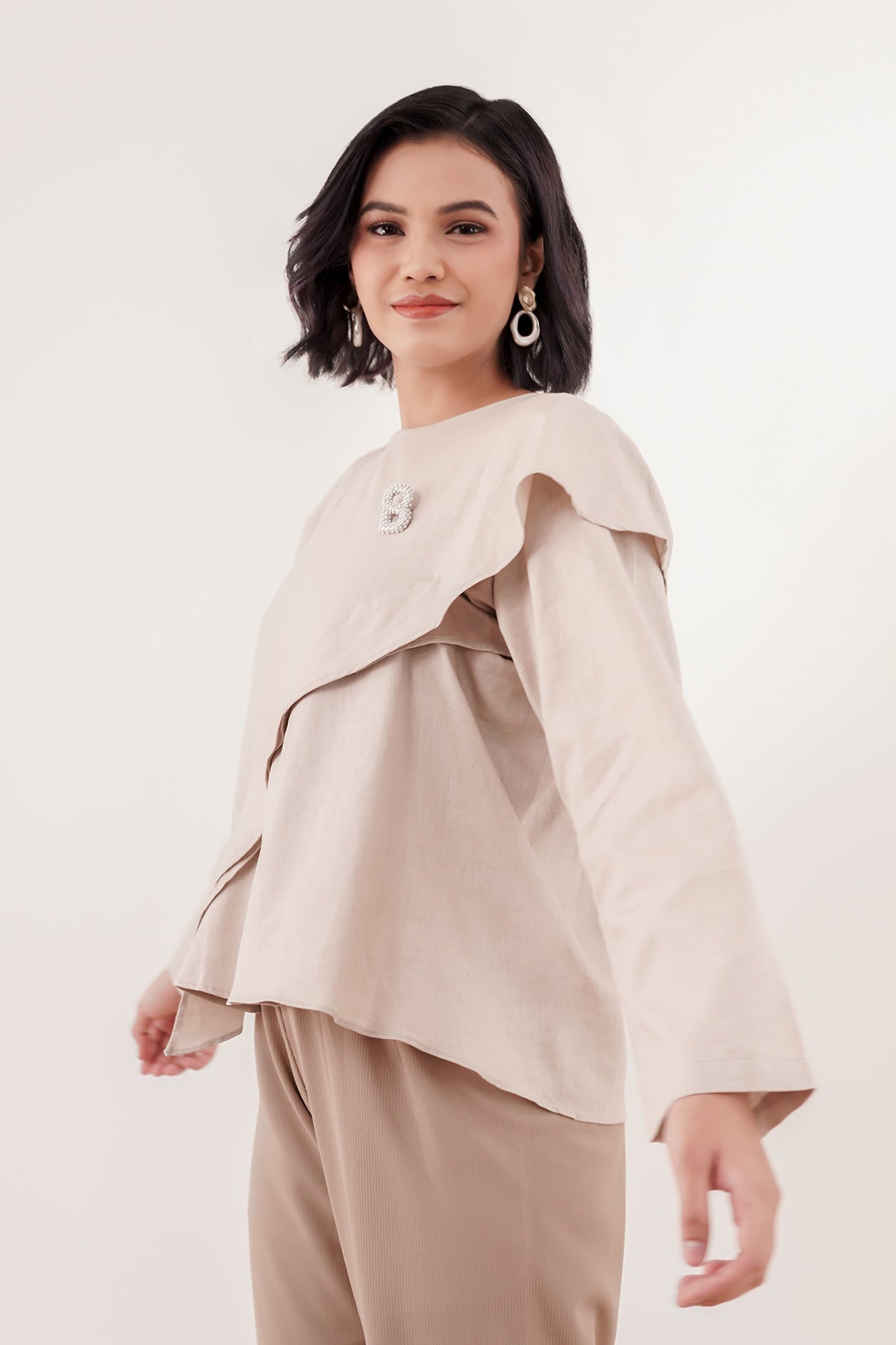 Adina Blouse - Beige