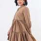 Raline Tiered Top - Brown