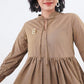 Raline Tiered Top - Brown