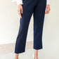 Basic HIgh Waisted Pants - Navy