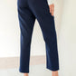 Basic HIgh Waisted Pants - Navy