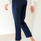 Basic HIgh Waisted Pants - Navy