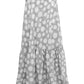 Polkadot Skirt With Gathered - Grey