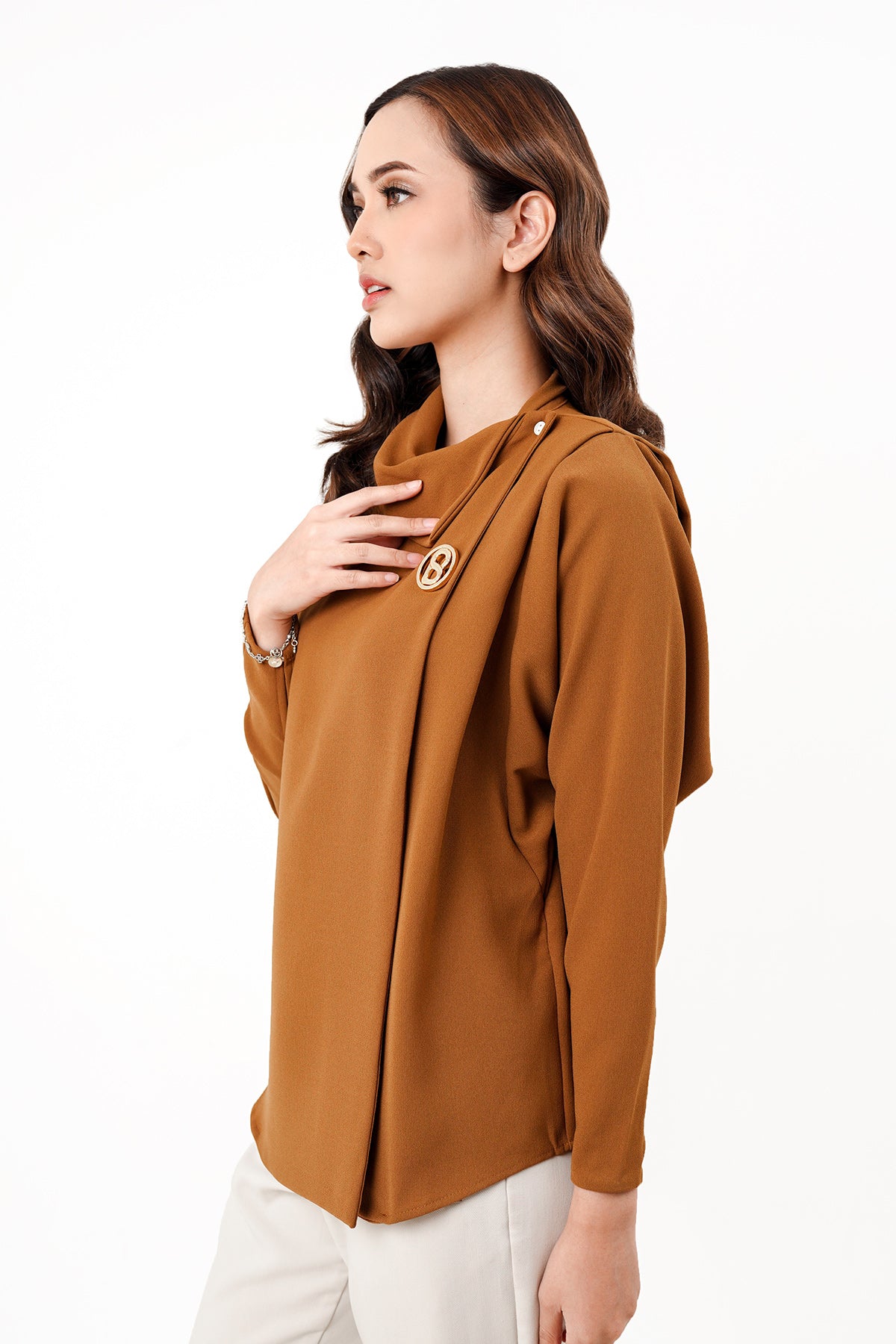 Rhea Top - Camel