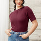 Luana Knit Top - Maroon