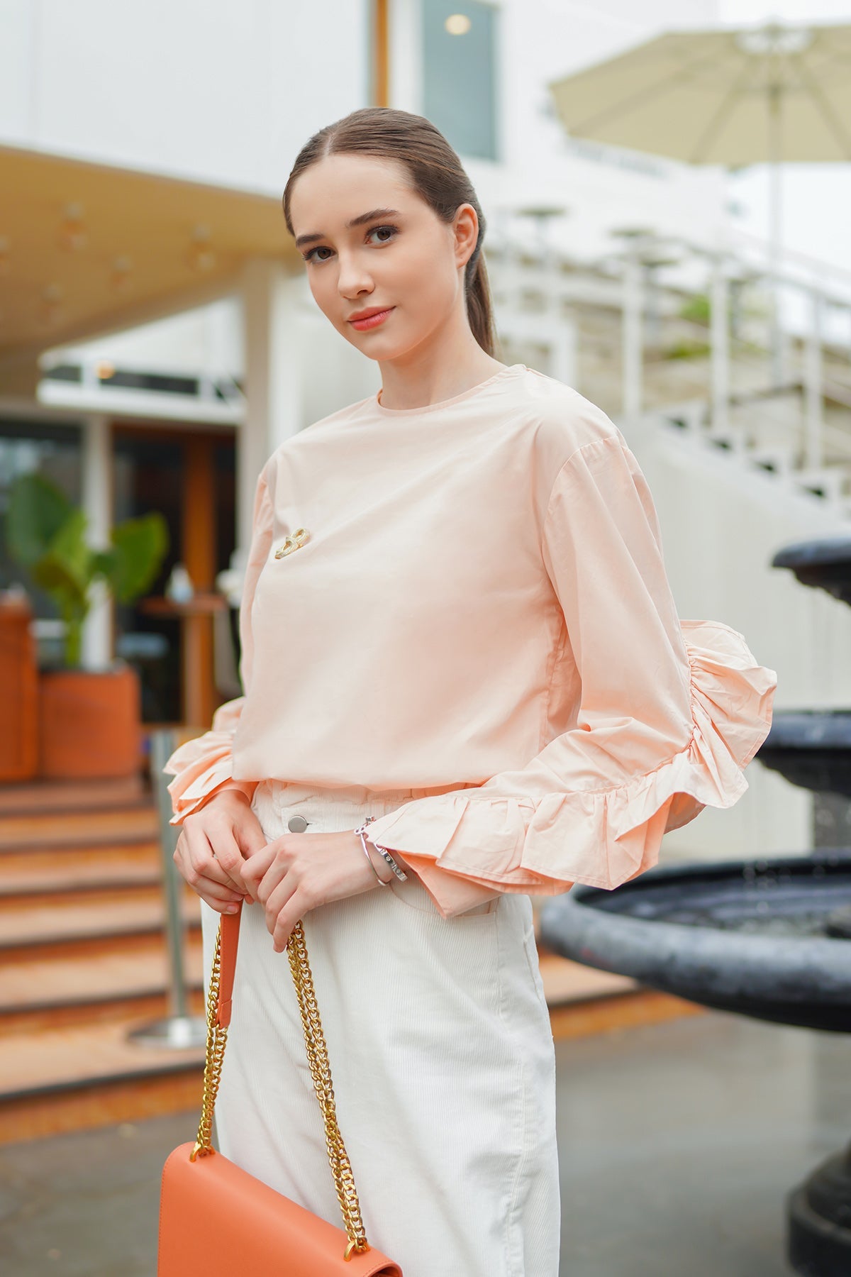 Mary Blouse - Peach