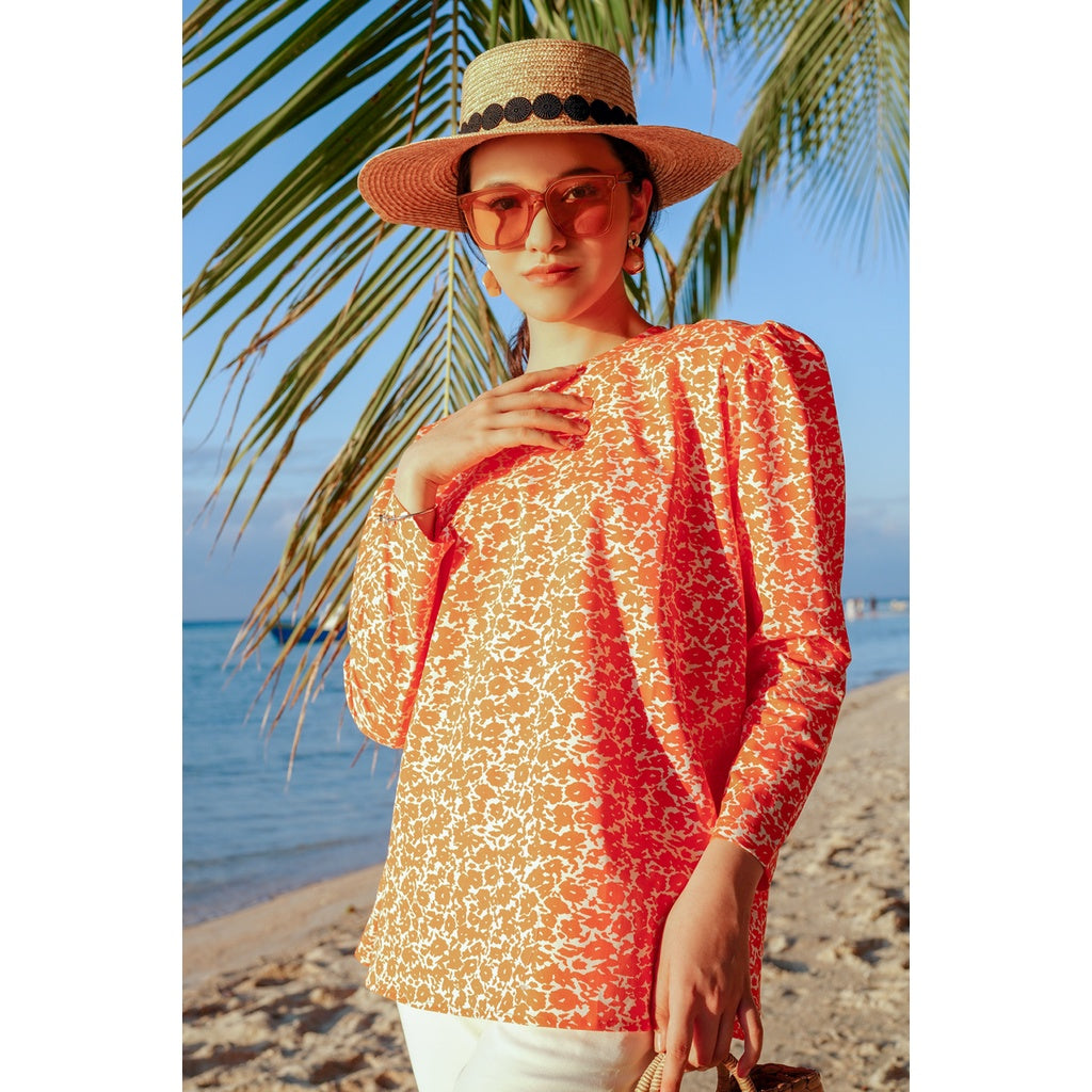 Dahlia Blouse - Orange