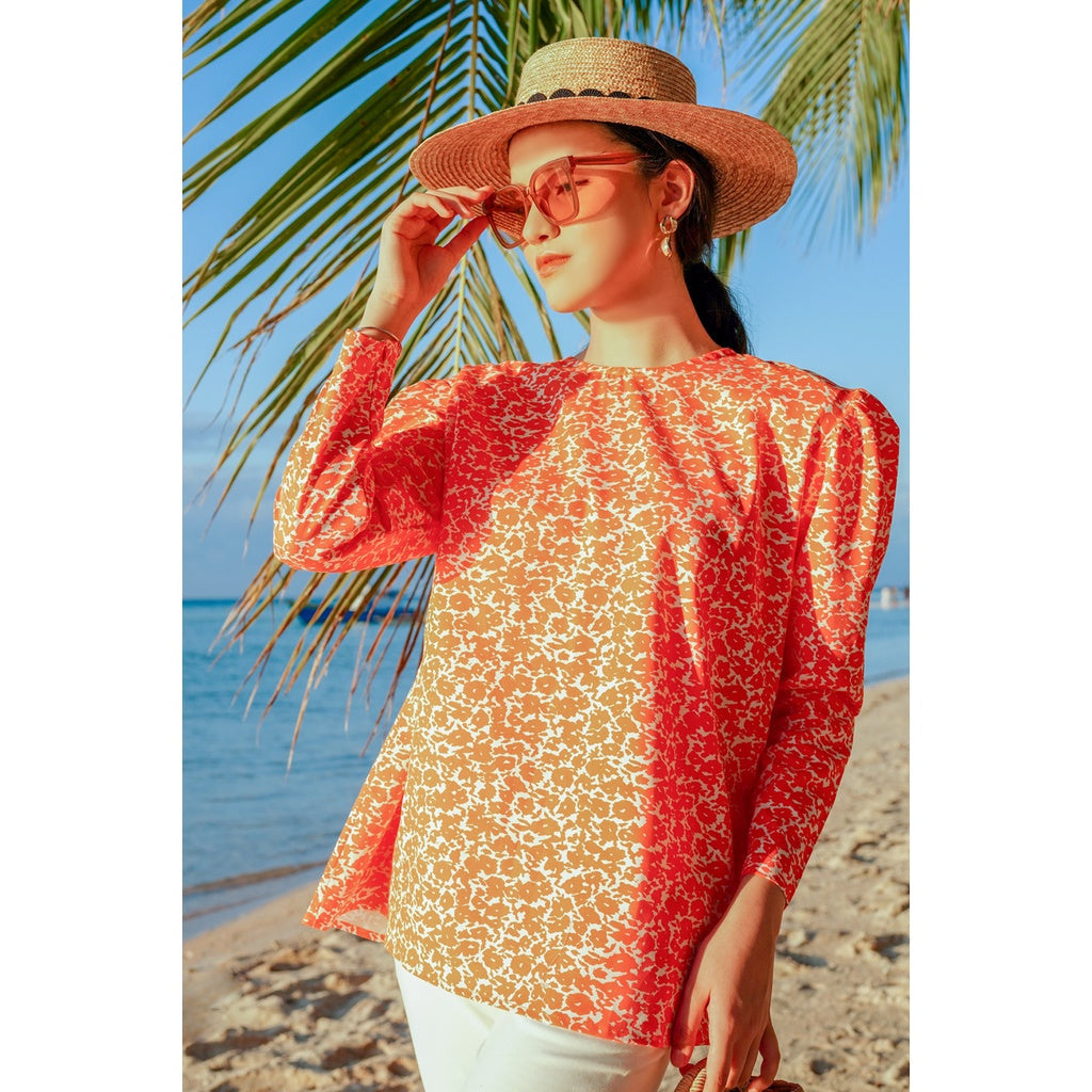 Dahlia Blouse - Orange