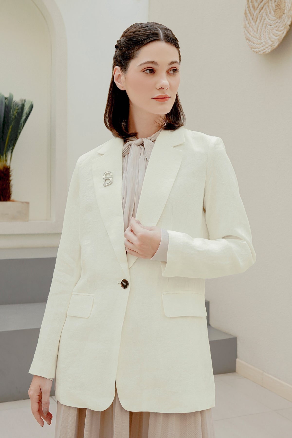 Dasom Blazer - White