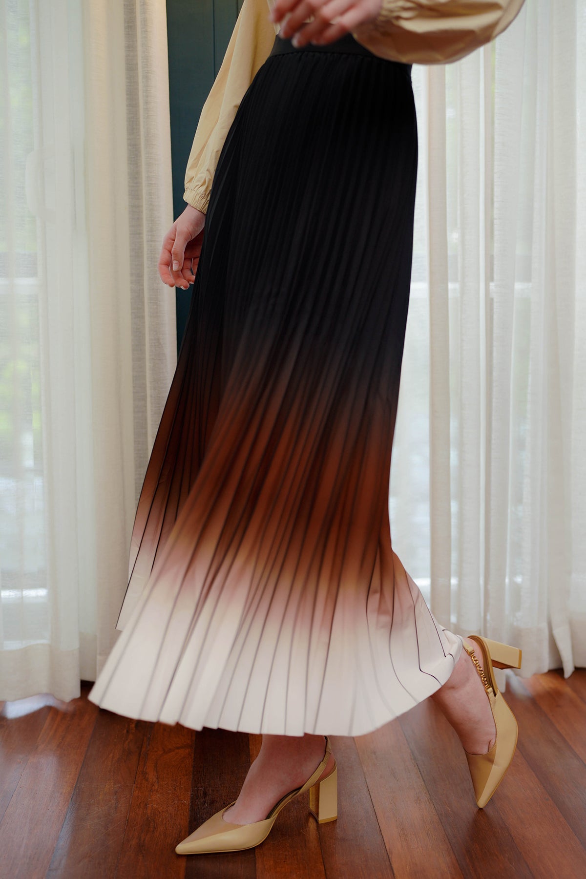 Dolce Pleated Skirt - Machiato