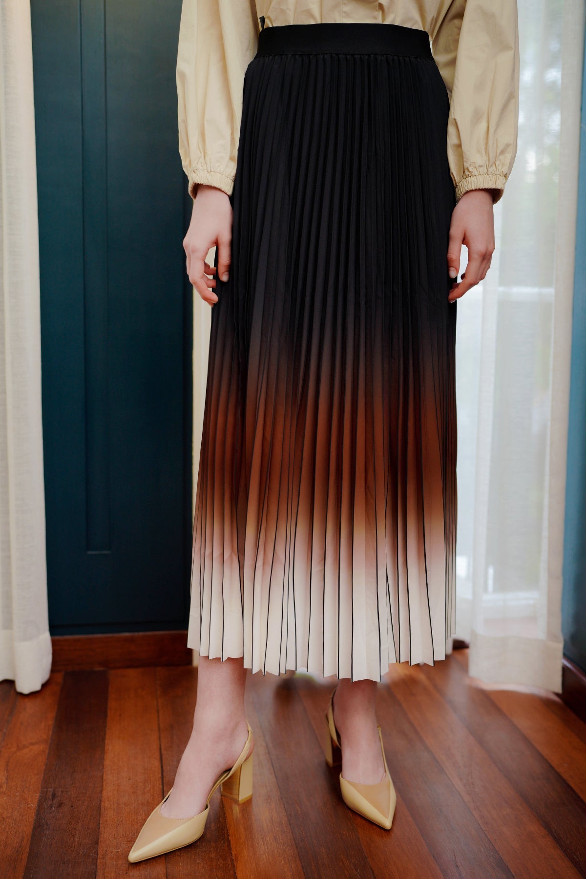 Dolce Pleated Skirt - Machiato