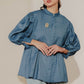 Edelie Puffy Shirt - Blue