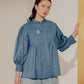 Edelie Puffy Shirt - Blue