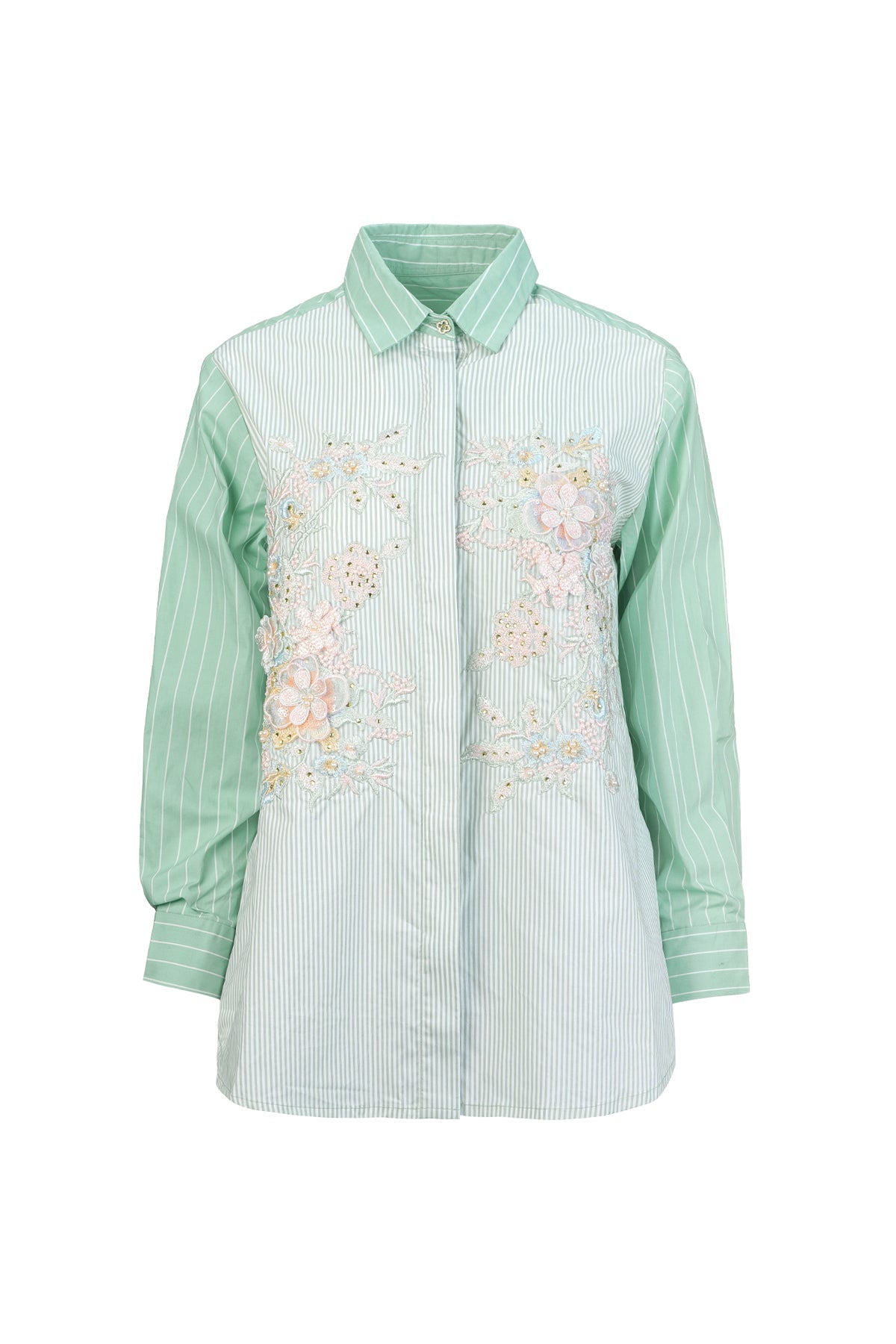 Emma Lace Shirt - Green