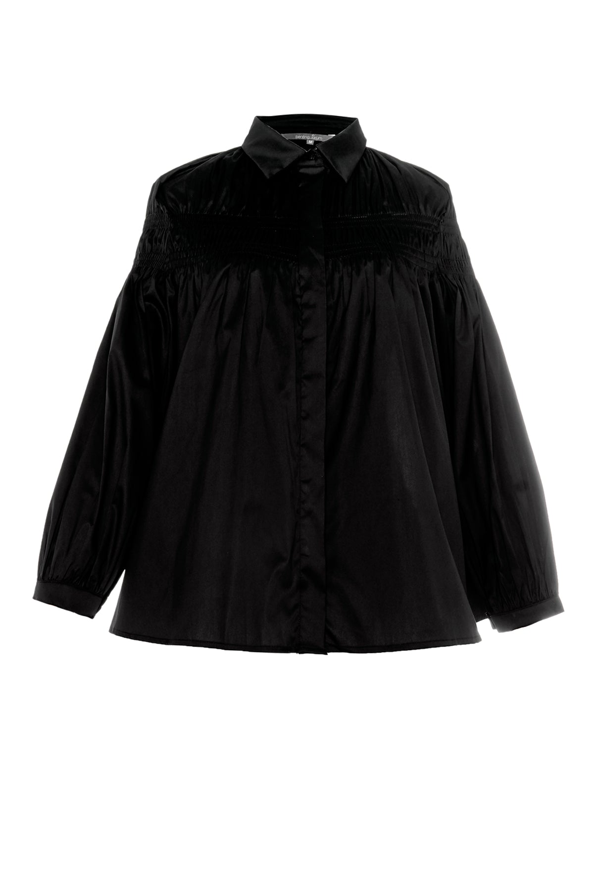 Emma Smock Shirt - Black