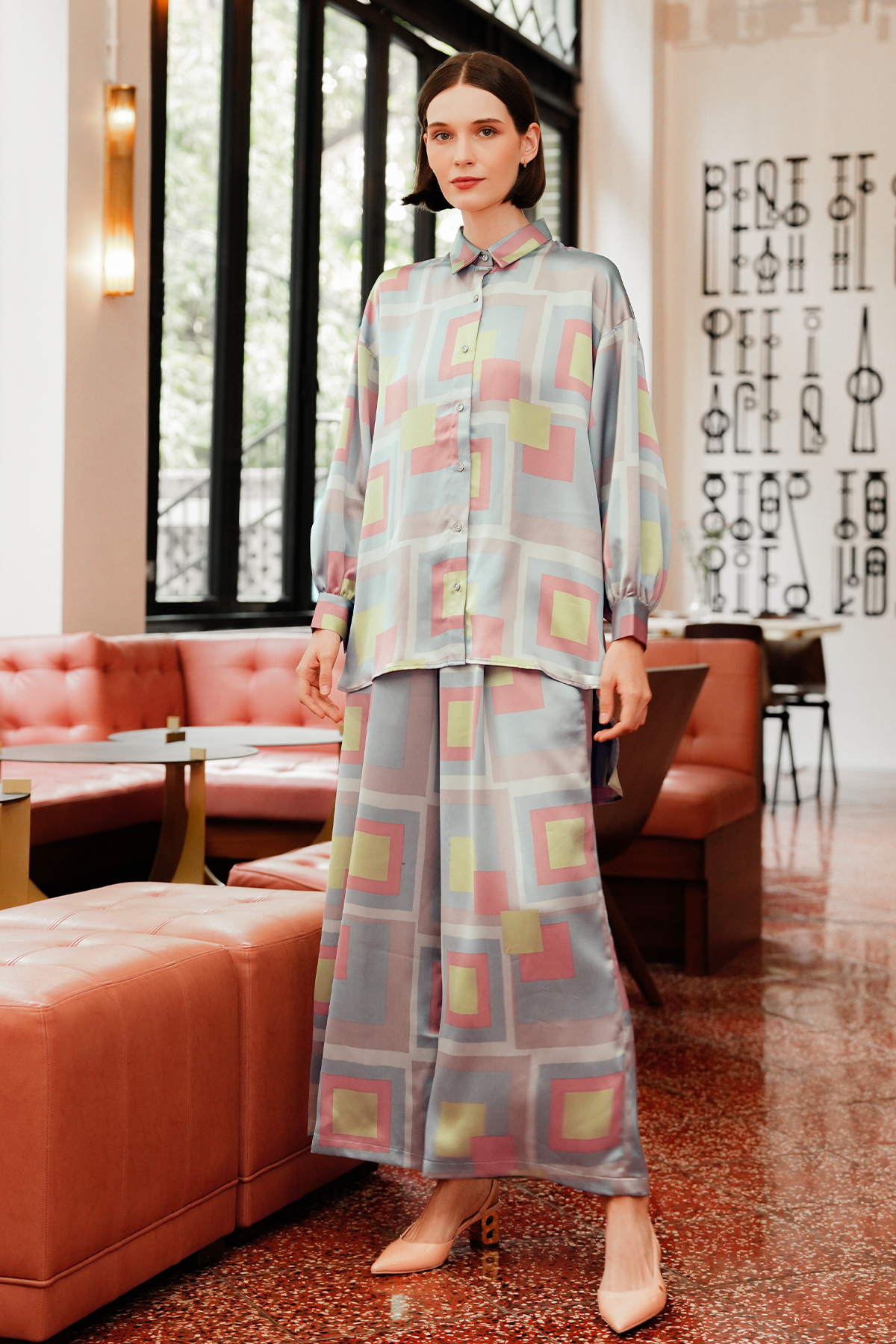 Estella Oversized Shirt - Lolipop