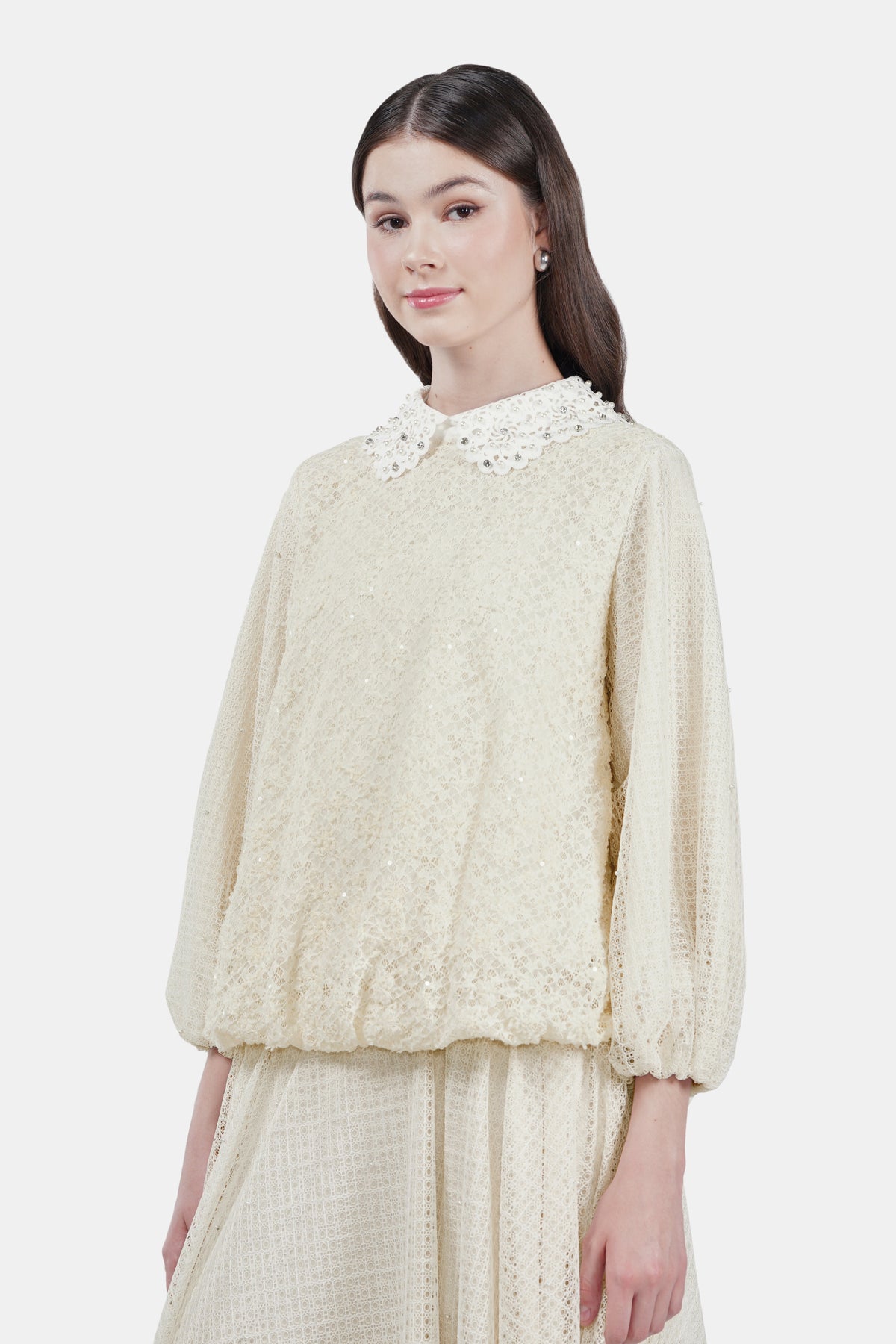 Ethereal Puffy Blouse - White