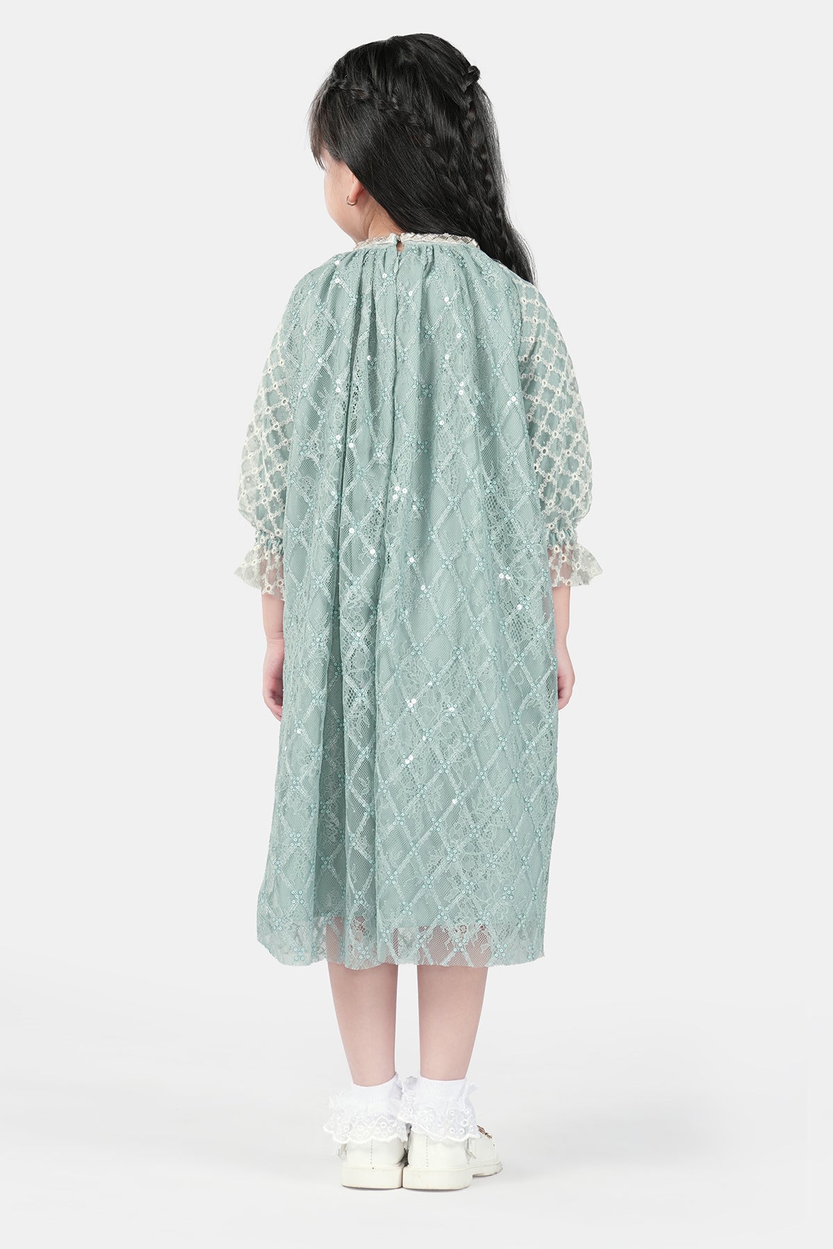 Ethereal Raglan Kids Dress - Salted Egg