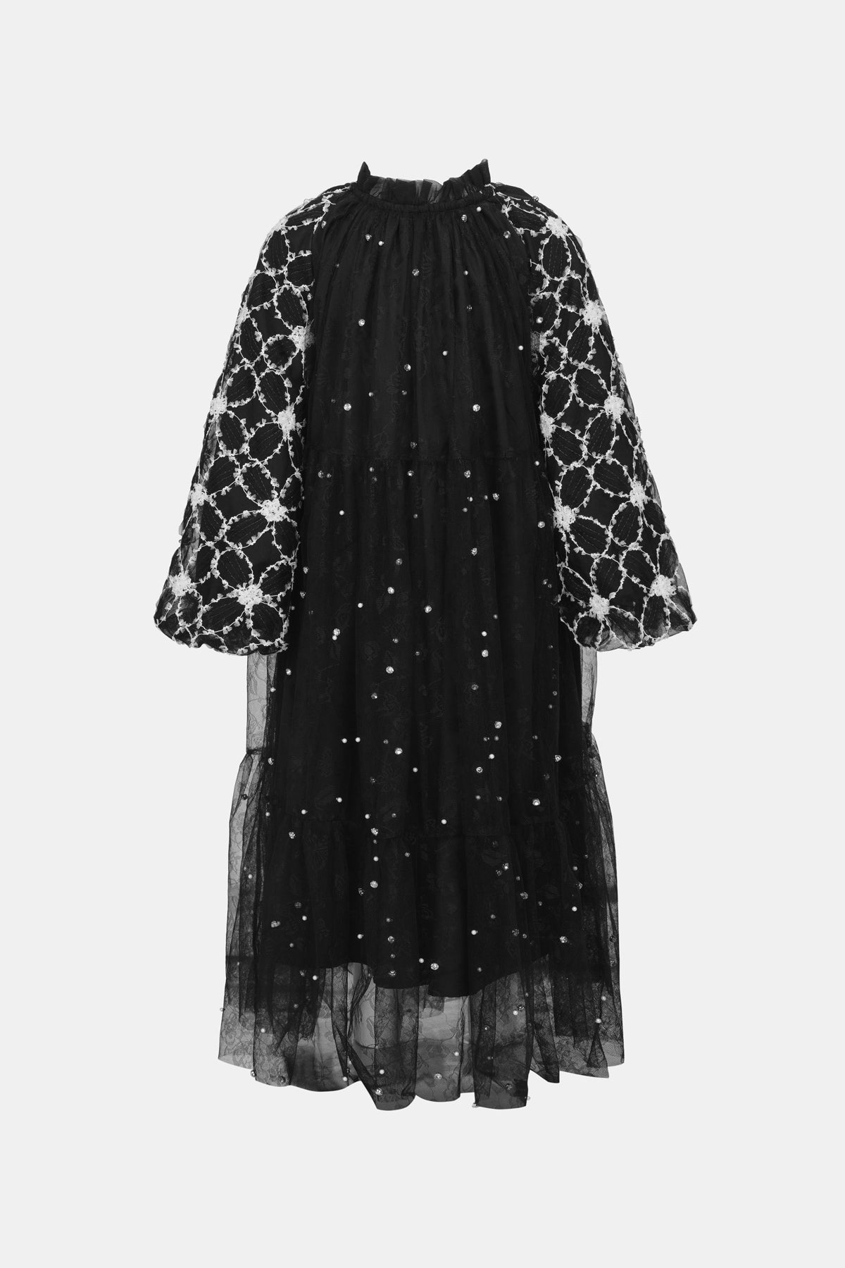 Ethereal Tier Kids Dress - Black