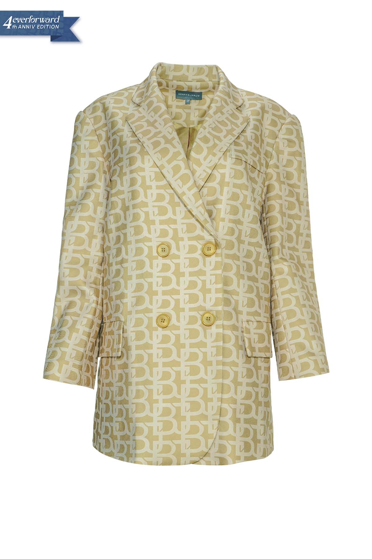 Everly Monogram Blazer - Taupe