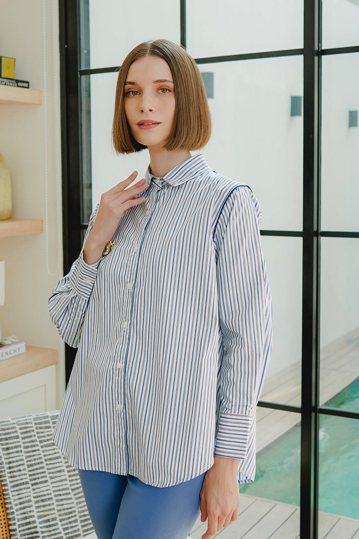 Evva Striped Shirt - Blue