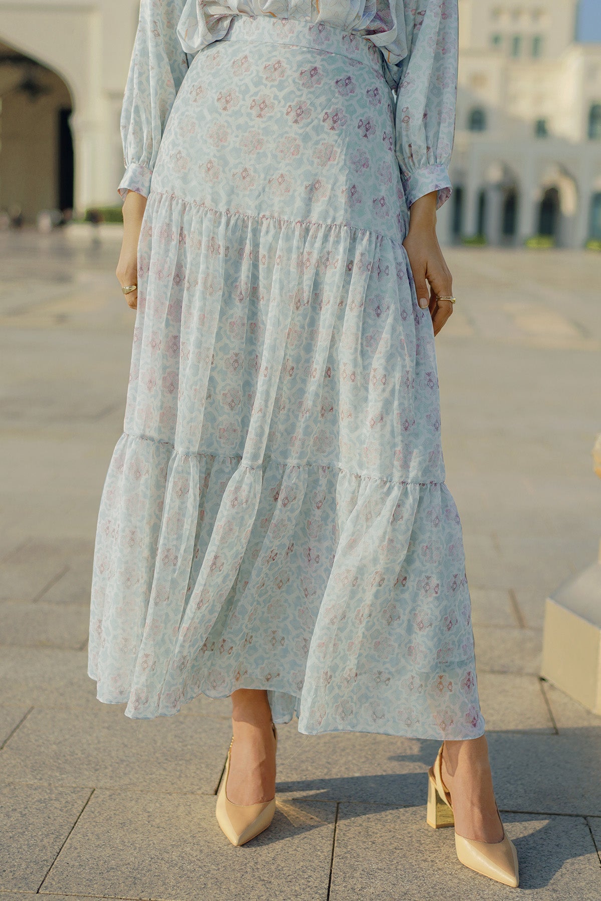 Festive Maxi Skirt - Green