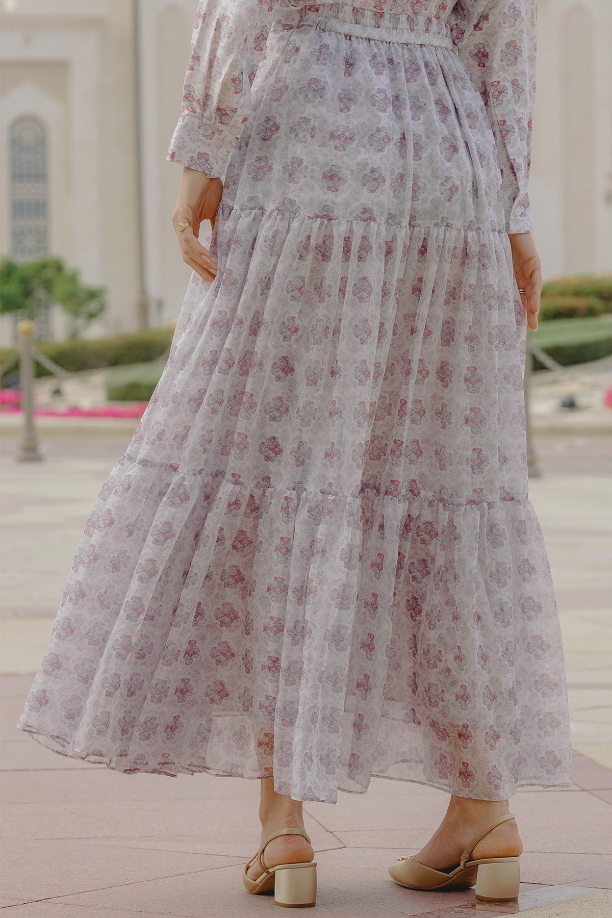 Festive Maxi Skirt - Ivory