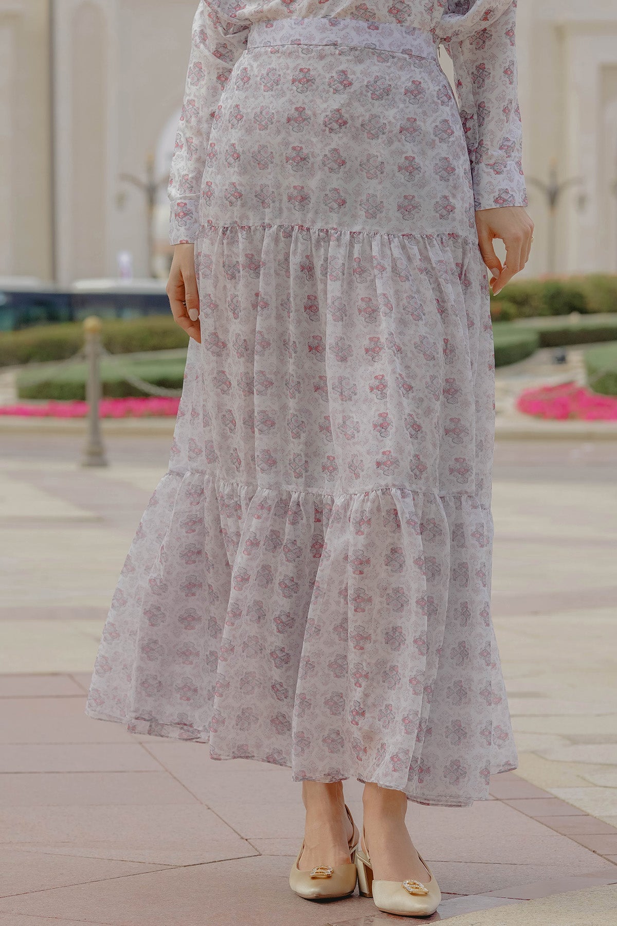 Festive Maxi Skirt - Ivory