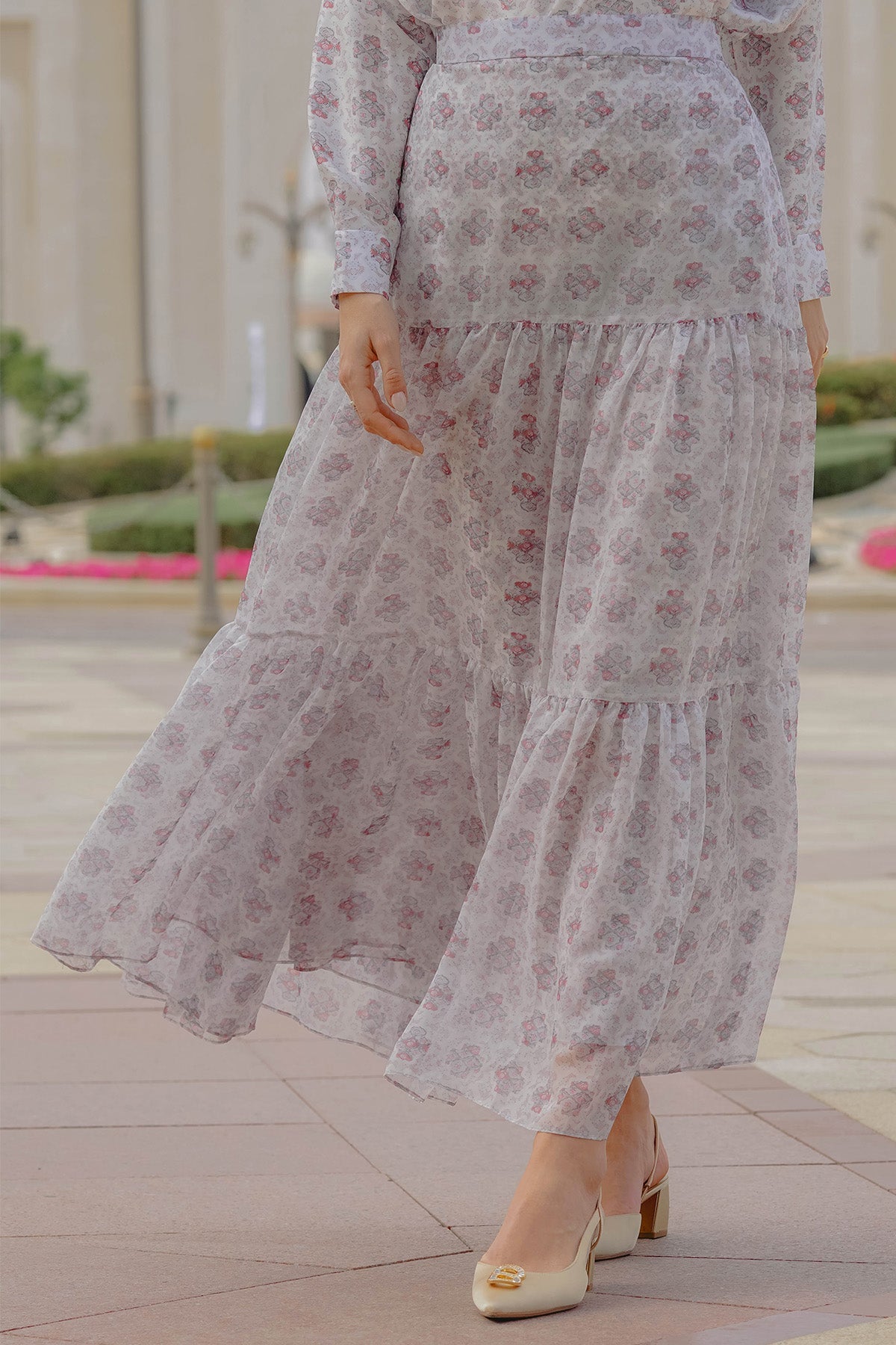 Festive Maxi Skirt - Ivory