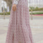 Festive Maxi Skirt - Peach