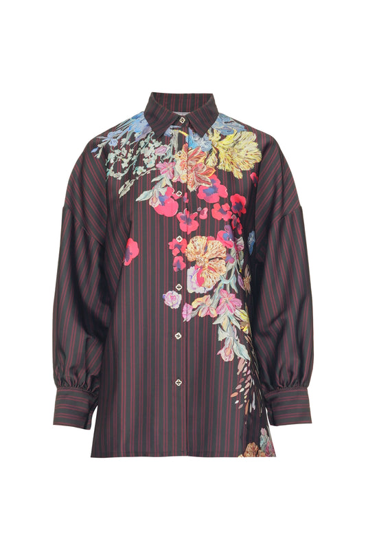 Floral Symphony Shirt - Poppy