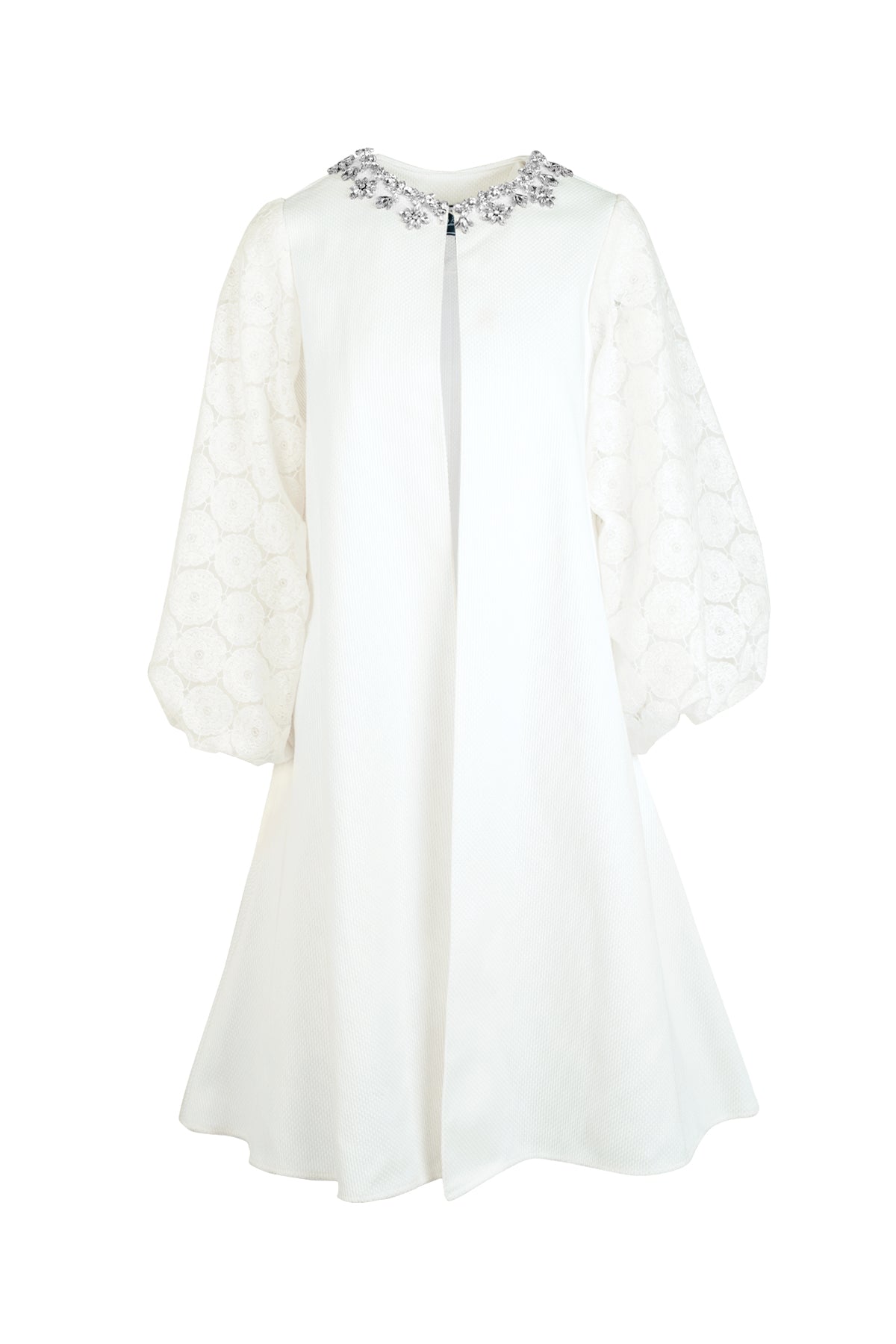 Gabby Beaded Outer - White