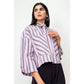 Gaia Crop Shirt - Purple