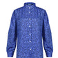 Gilly Gathered Shirt - Blue