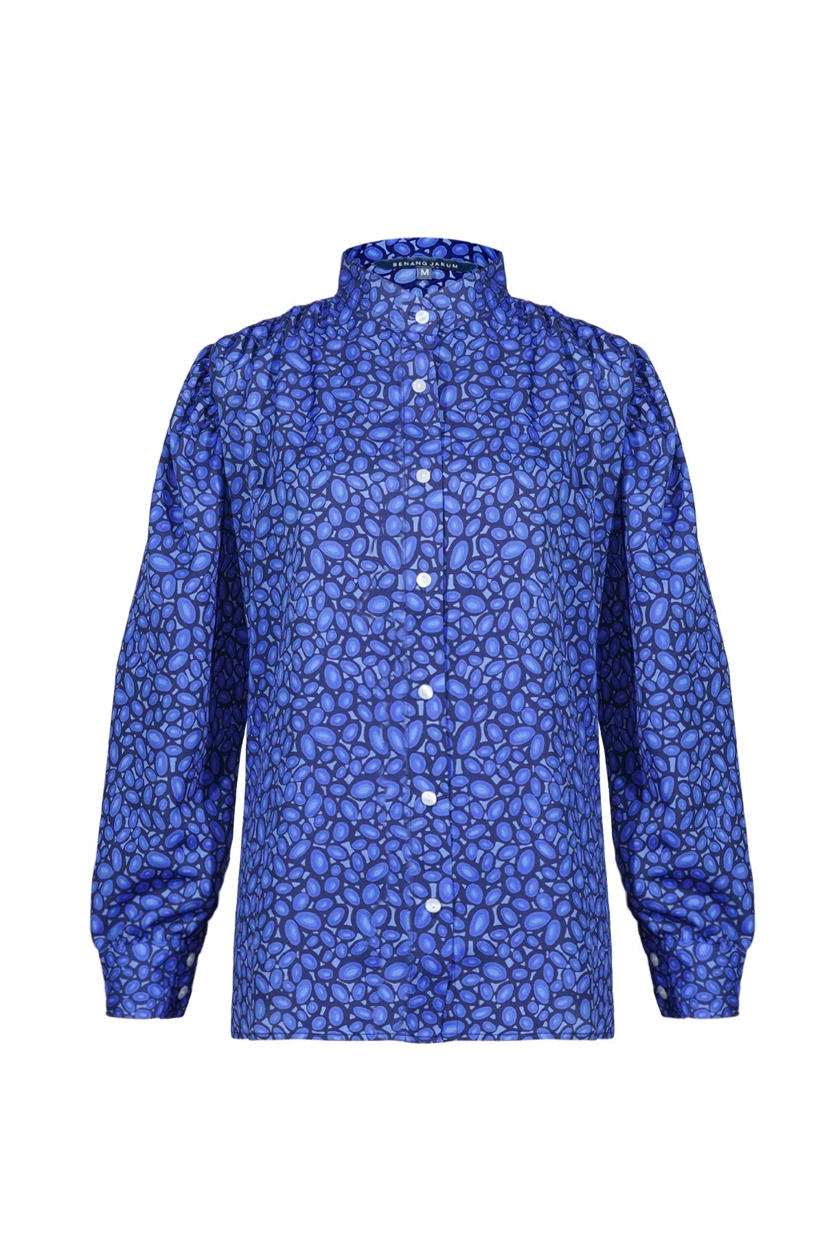 Gilly Gathered Shirt - Blue