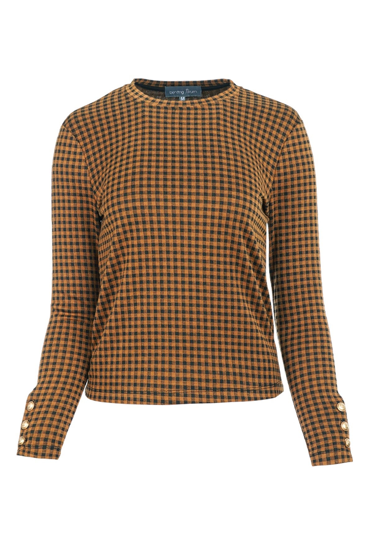 Gingham Top - Pumpkin