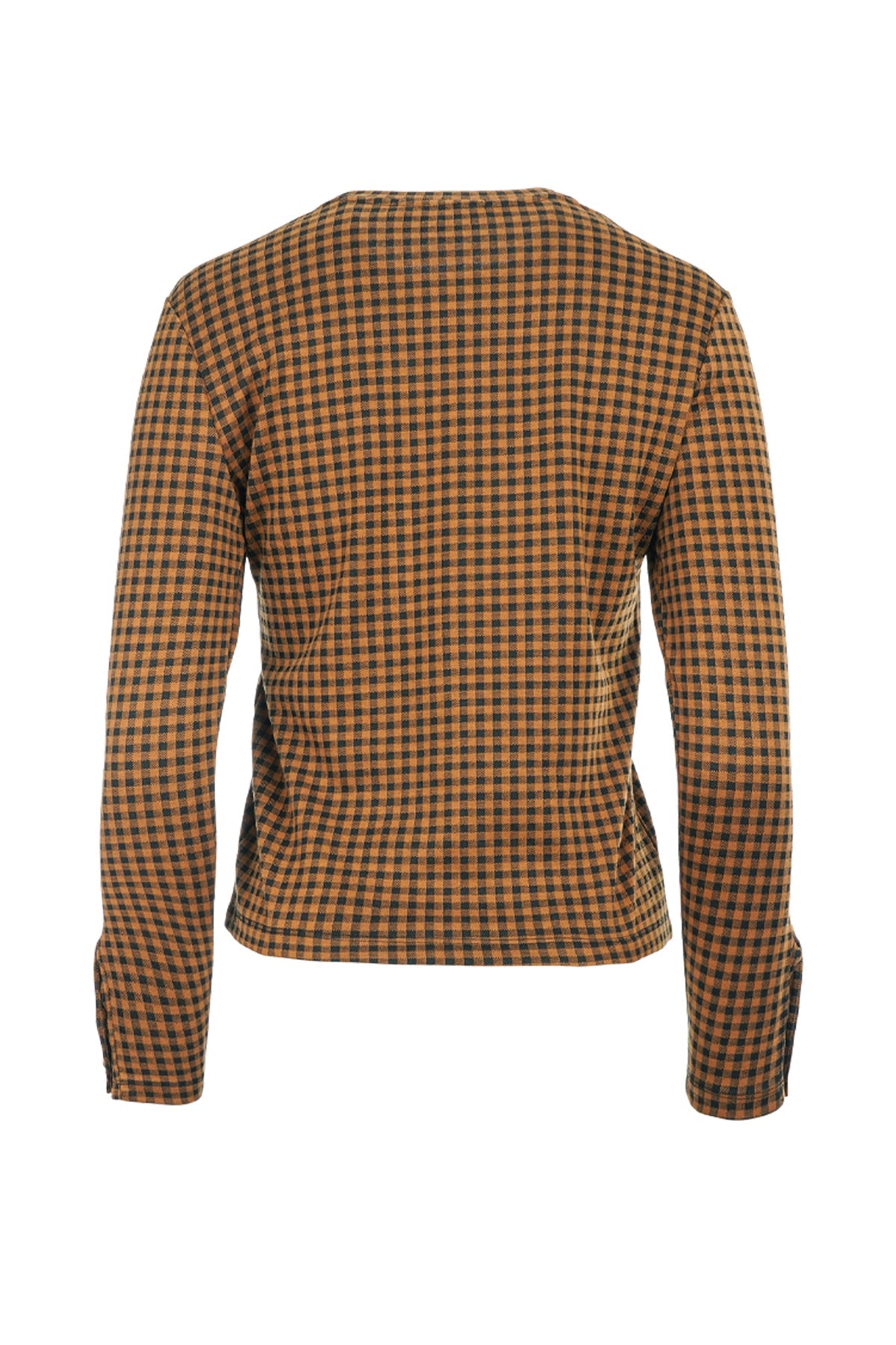 Gingham Top - Pumpkin