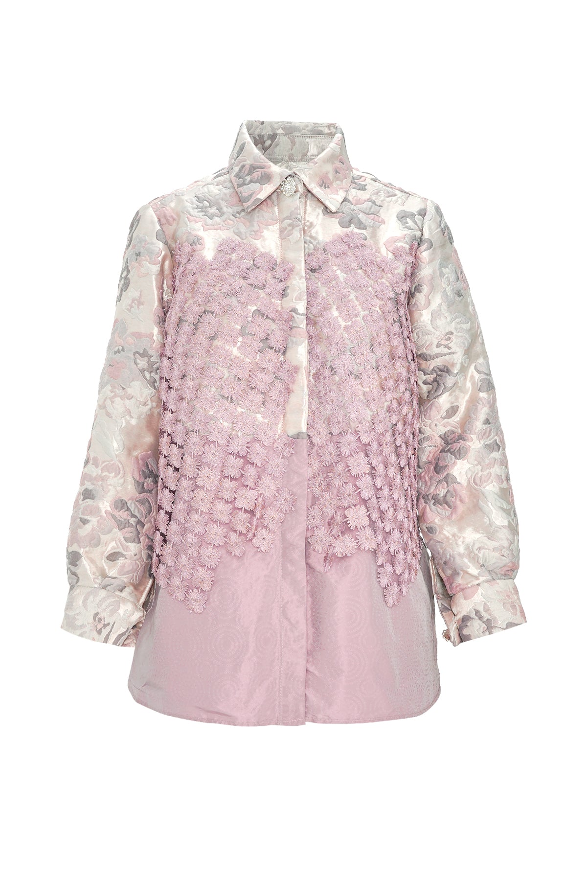 Hasme Jacquard Shirt - Pink