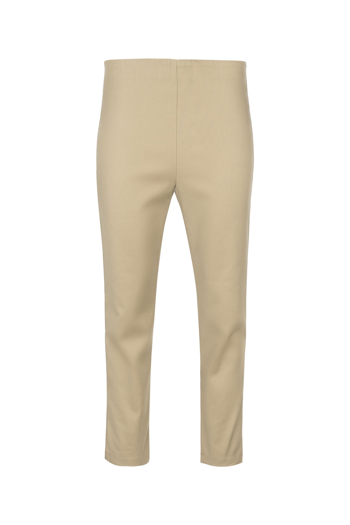 High Waist Ankle Pants - Cappuccino