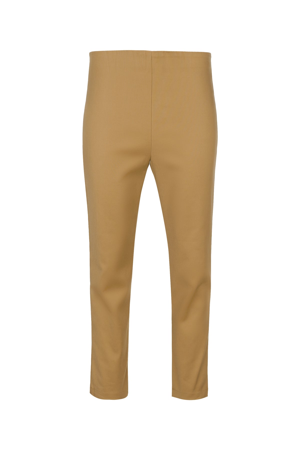 High Waist Ankle Pants - Caramel