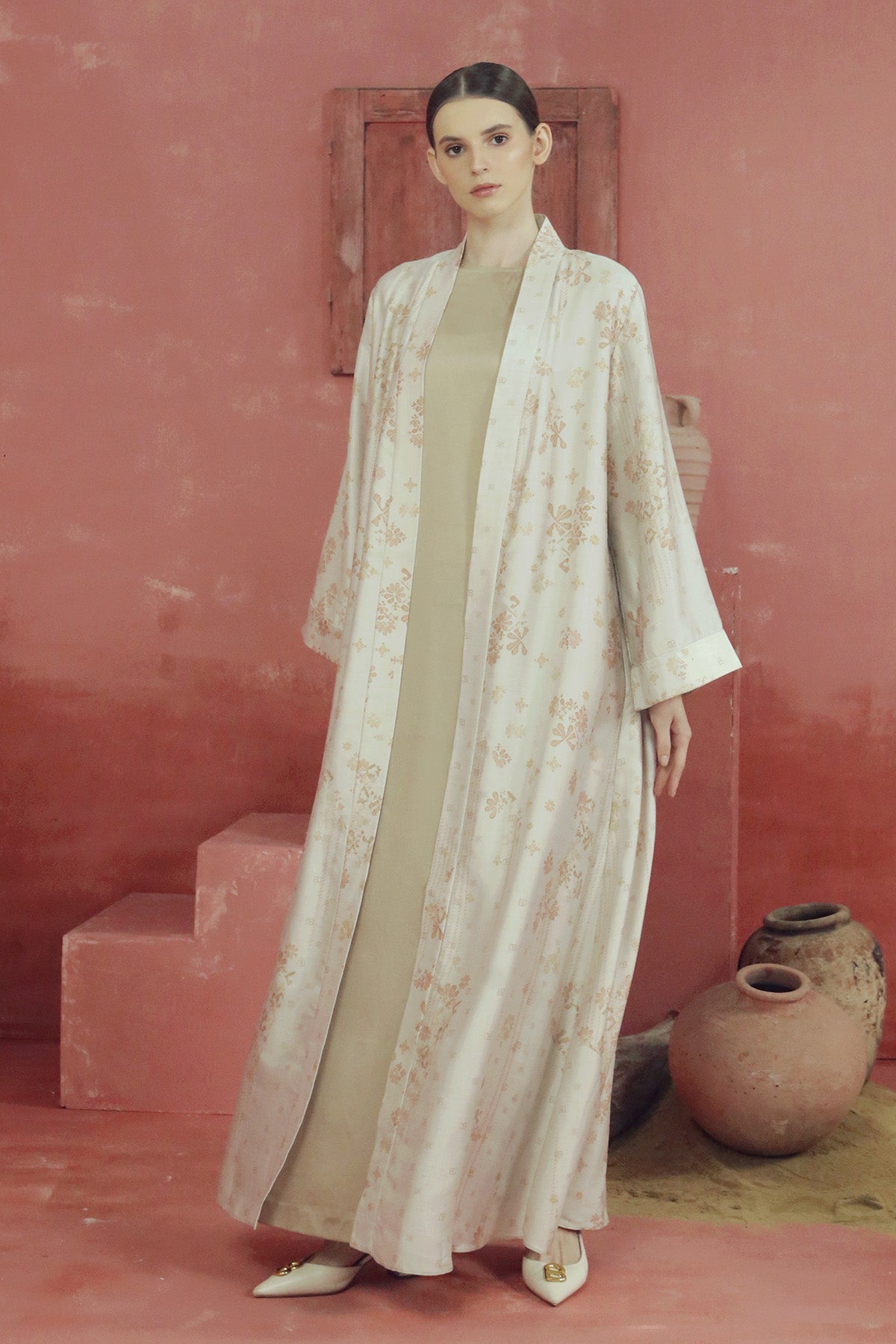 Khanum Abaya Outer - Cream