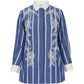 Jamia Embroidery Shirt - Blue