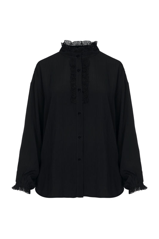 Jeany Texture Shirt - Black