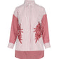 Jollie Embroidery Shirt - Red