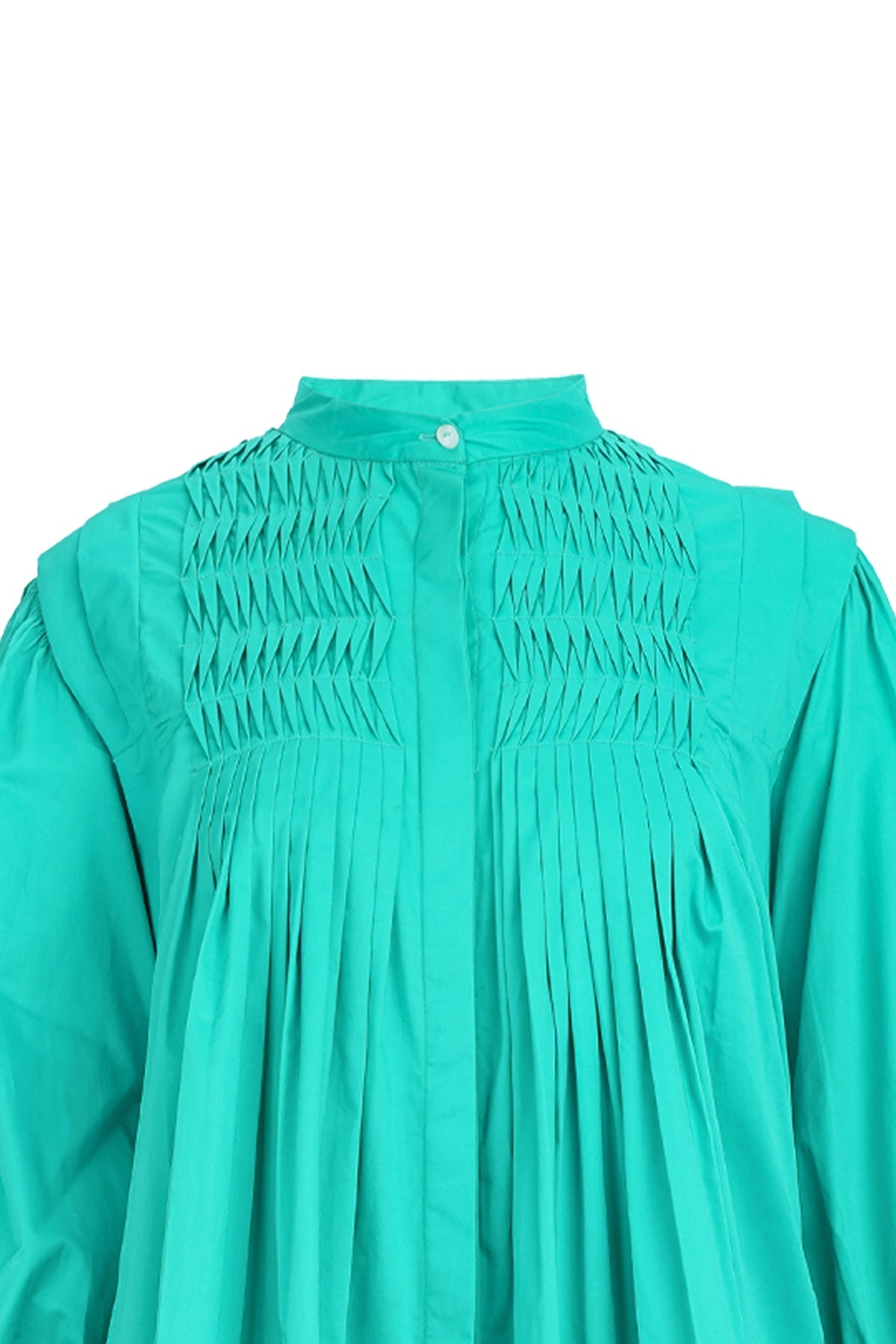 Kessa Pleated Shirt - Blue