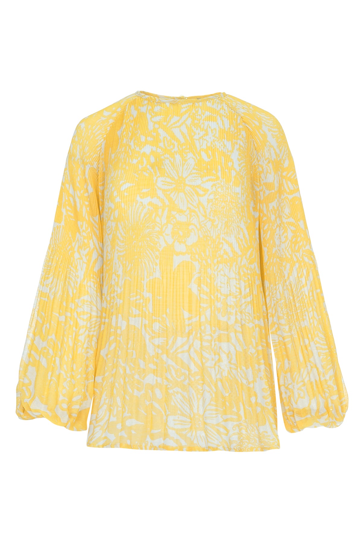 Lainey Pleats Blouse - Yellow