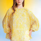 Lainey Pleats Blouse - Yellow