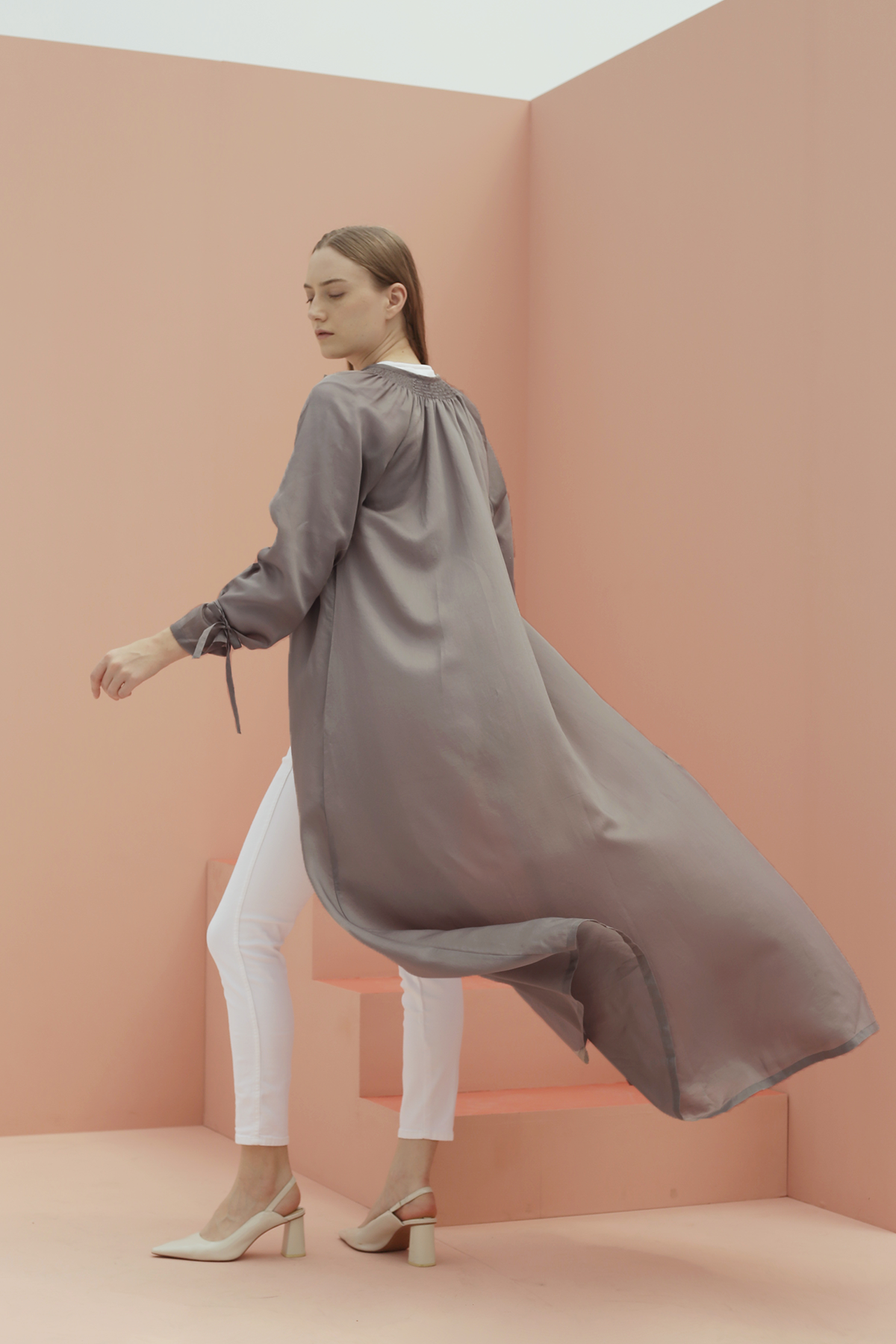 Grey Eizy Long Outer